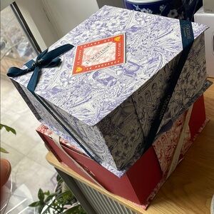 Purple and Red L'Occitane Gift Box EMPTY
